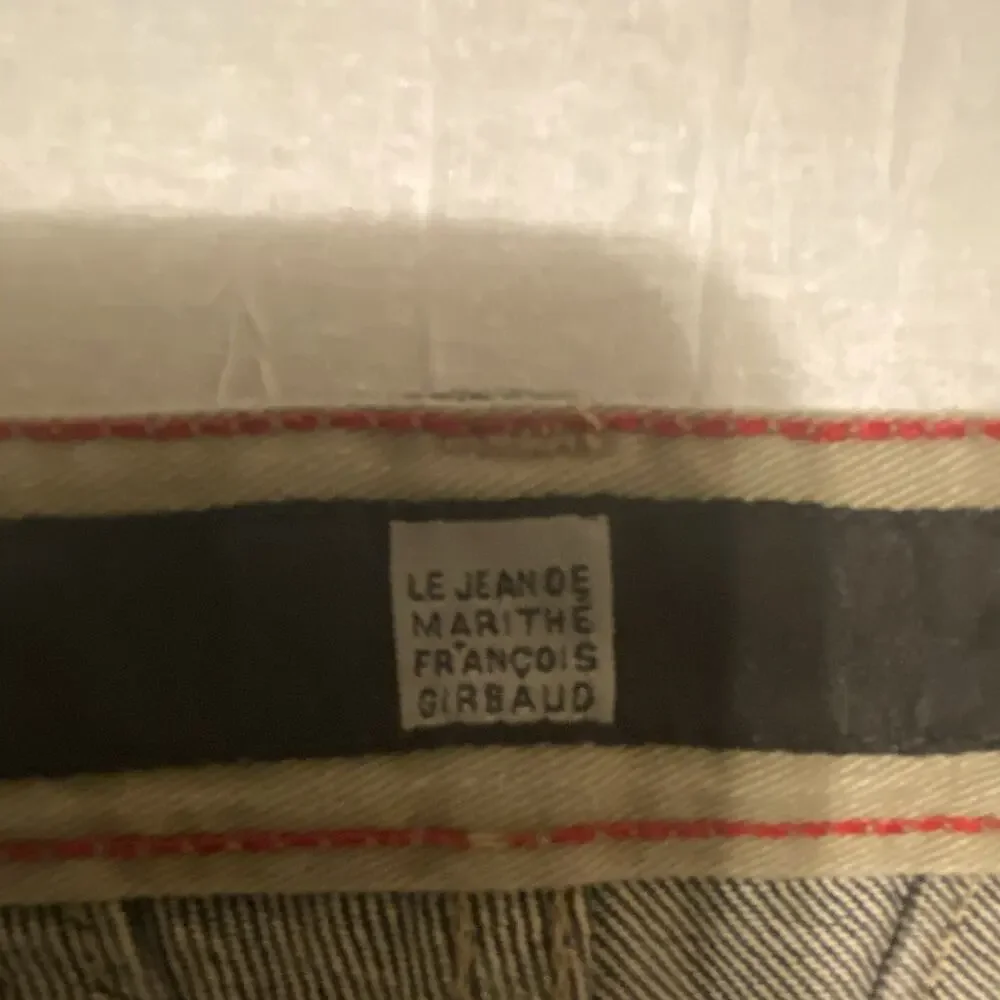 Marithé François Girbaud Men’s Black Wash Denim Straight Jeans Distressed